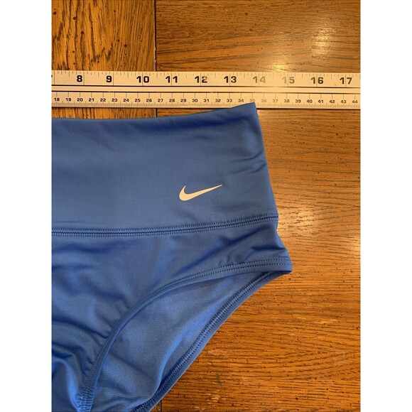 $56 Nike Essential High Waist Swim Bottoms Pacific Blue Size Medium Running Jog - Picture 6 of 13
